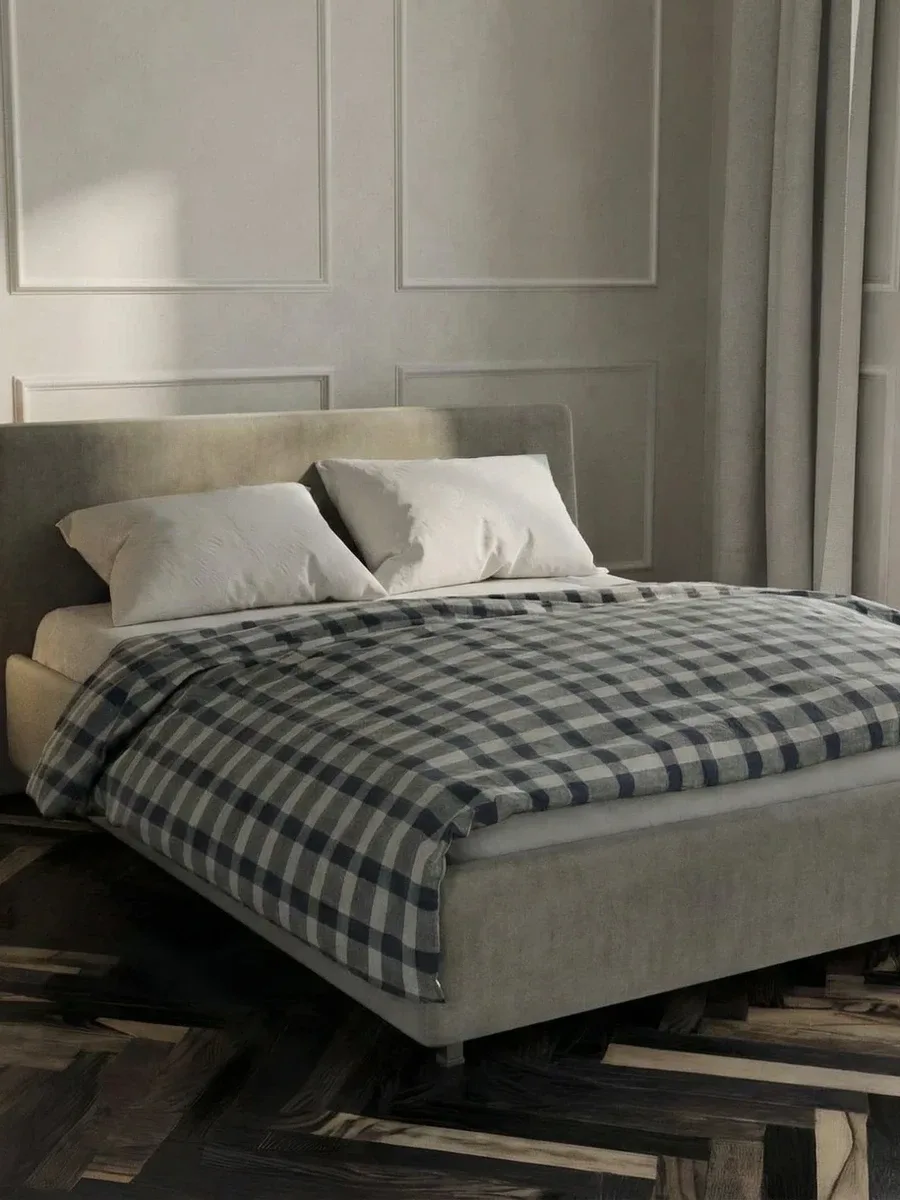Close-up of Bed Luzzo 3D finish and craftsmanship