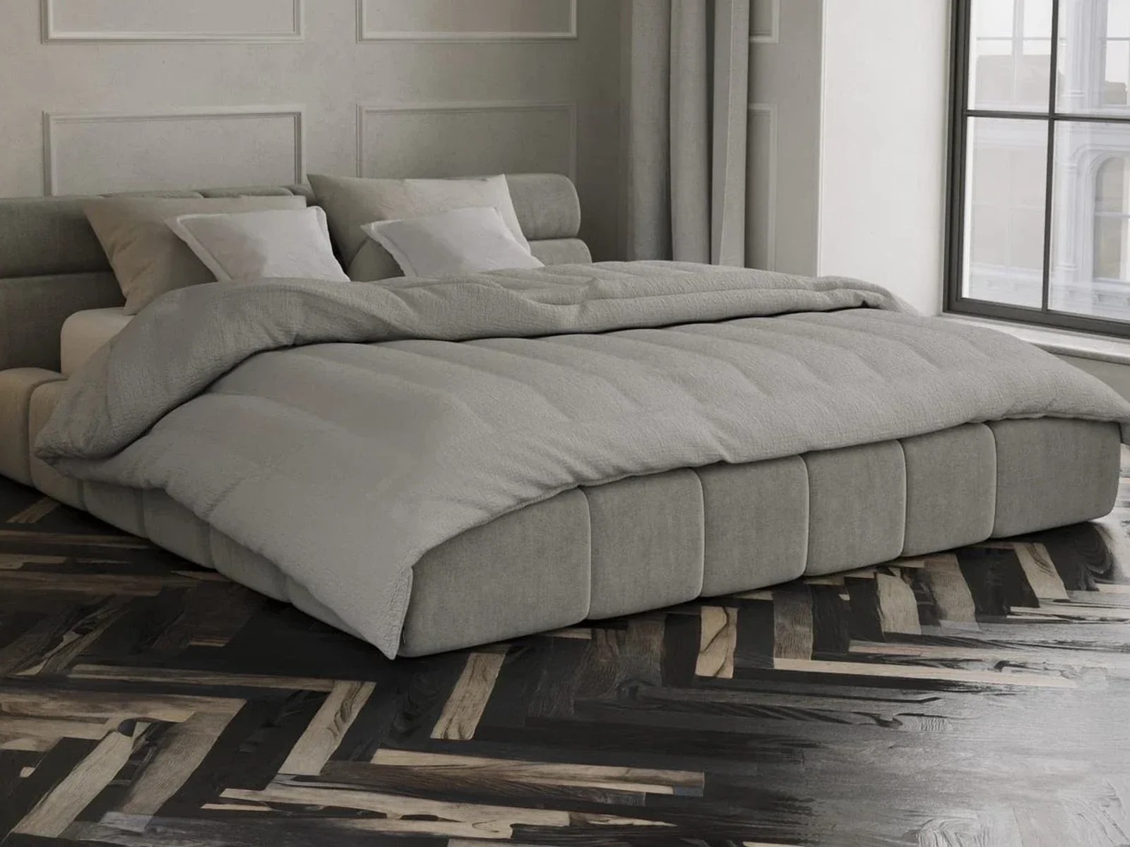 Bed Nao 3D form and proportions