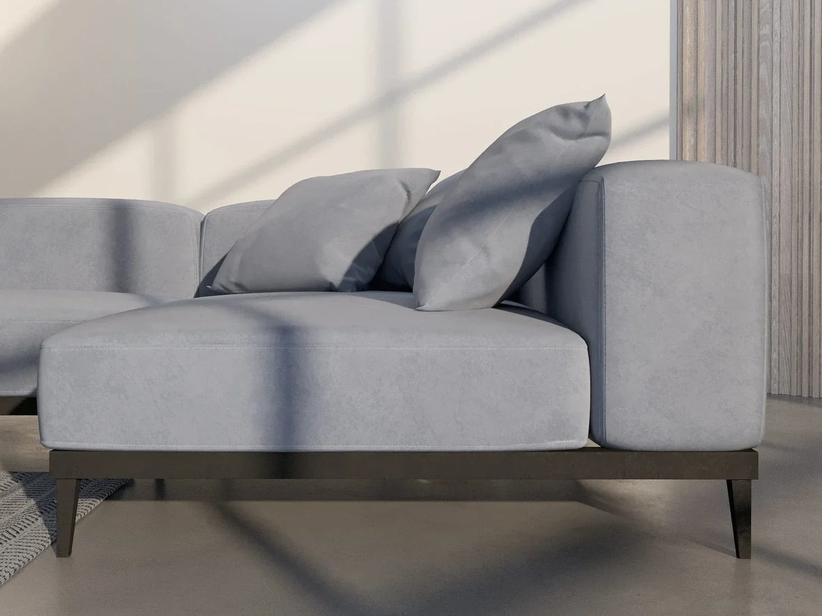 Lyon Sofa 3D form and proportions