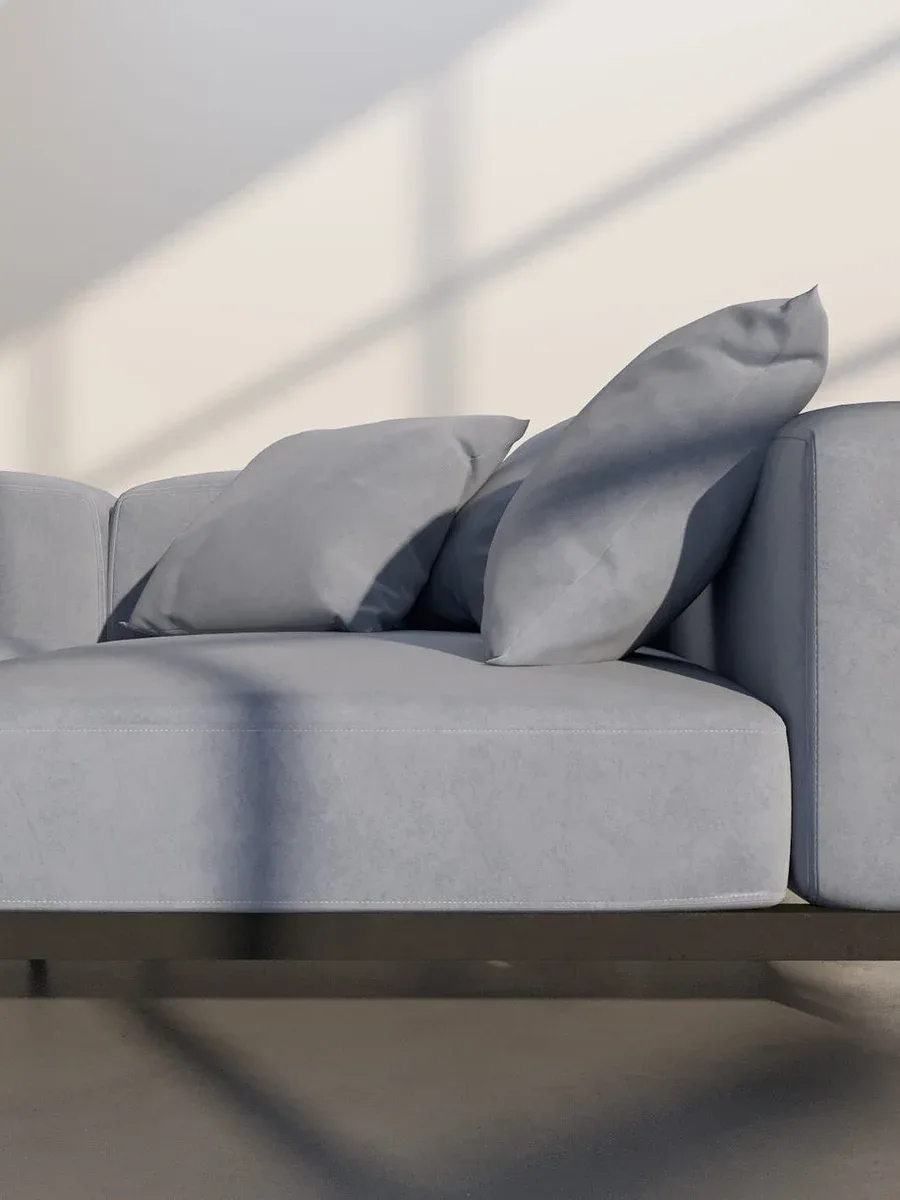 Close-up of Lyon Sofa 3D finish and craftsmanship