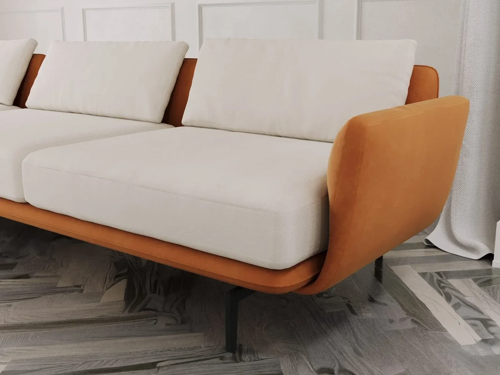Utopia Sofa 3D form and proportions