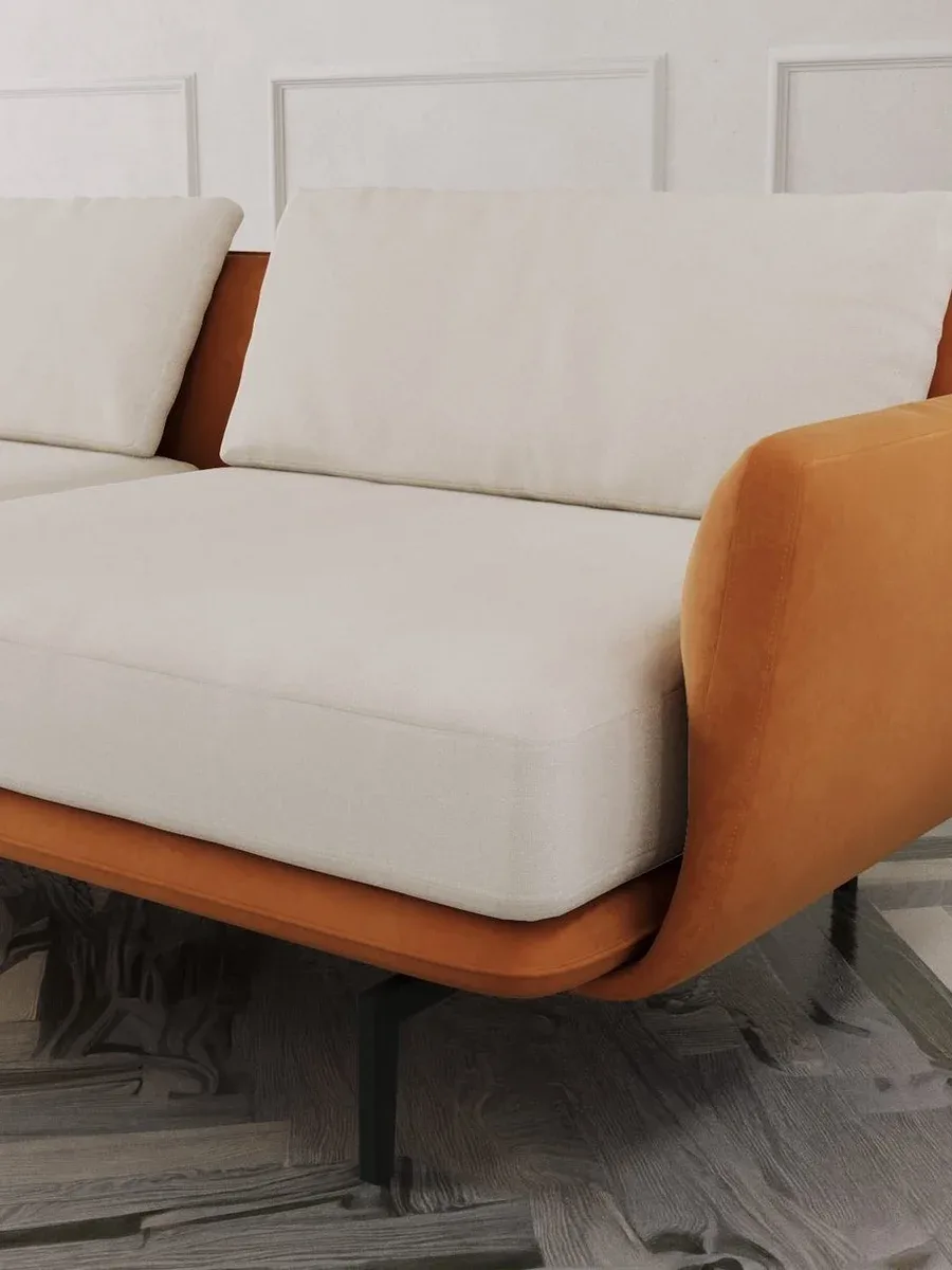 Close-up of Utopia Sofa 3D finish and craftsmanship