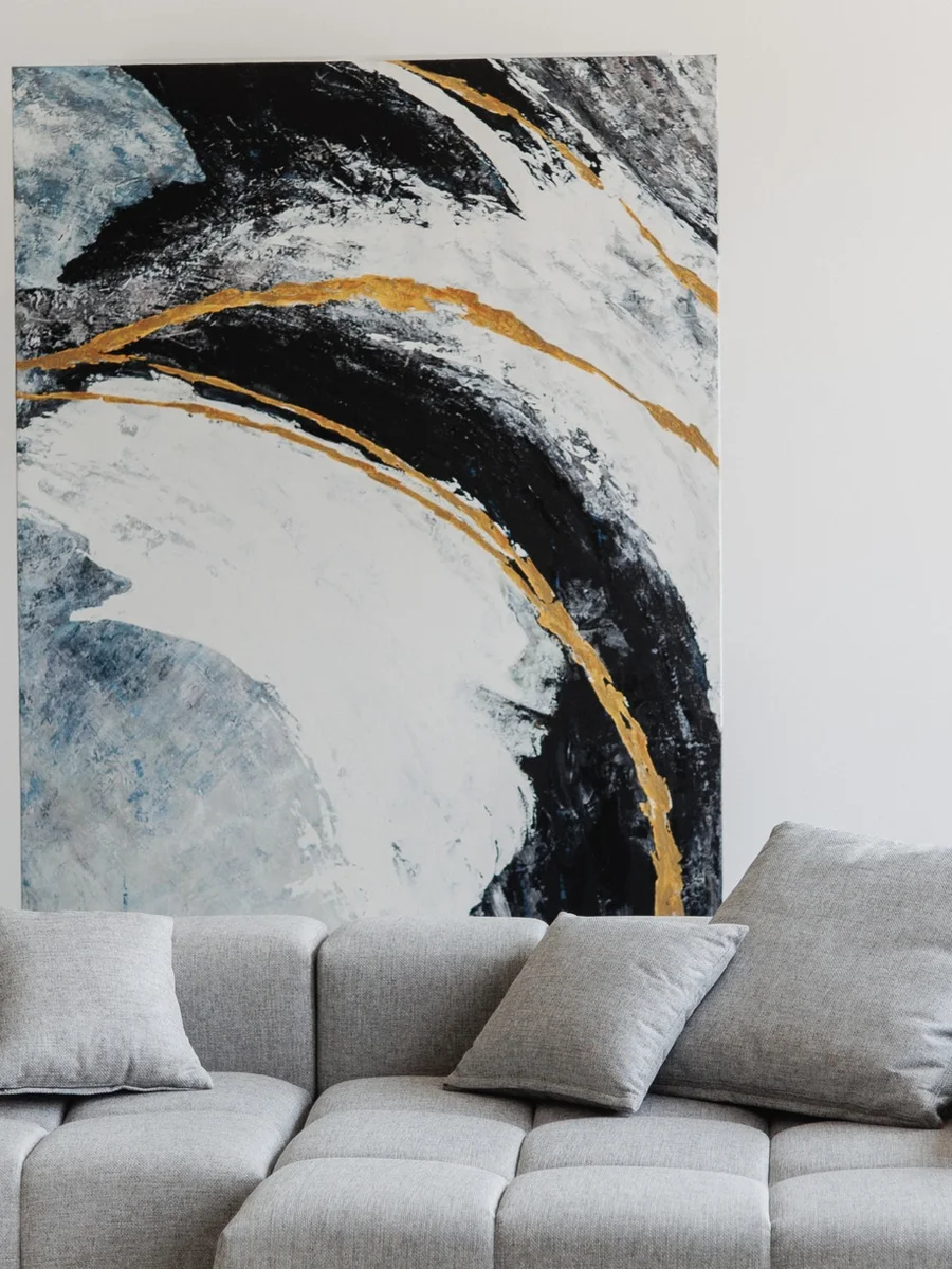 Abstract Geometric Art Panel lifestyle