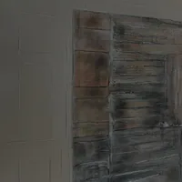 Framed Abstract art panel — angle view