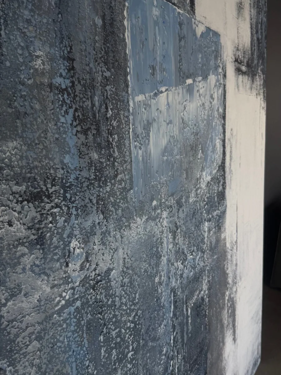 Close-up of Coastal Abstract finish and craftsmanship