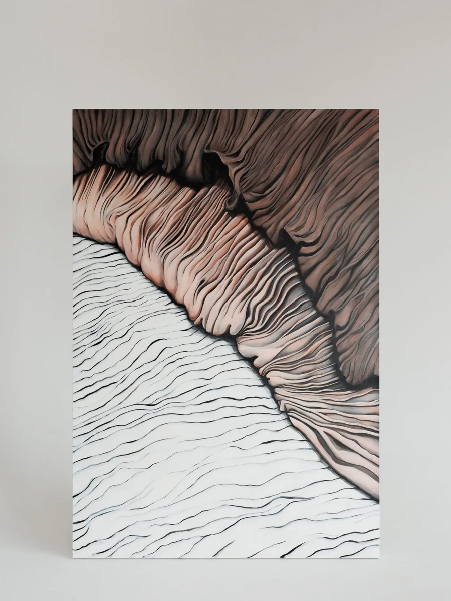 Close-up of Feather Relief finish and craftsmanship