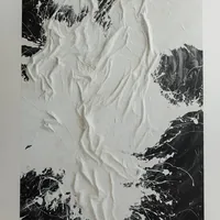 Monochrome Marble art panel — view 1
