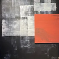 Amber Block art panel — view 1