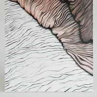 Flowing Lines art panel — view 1