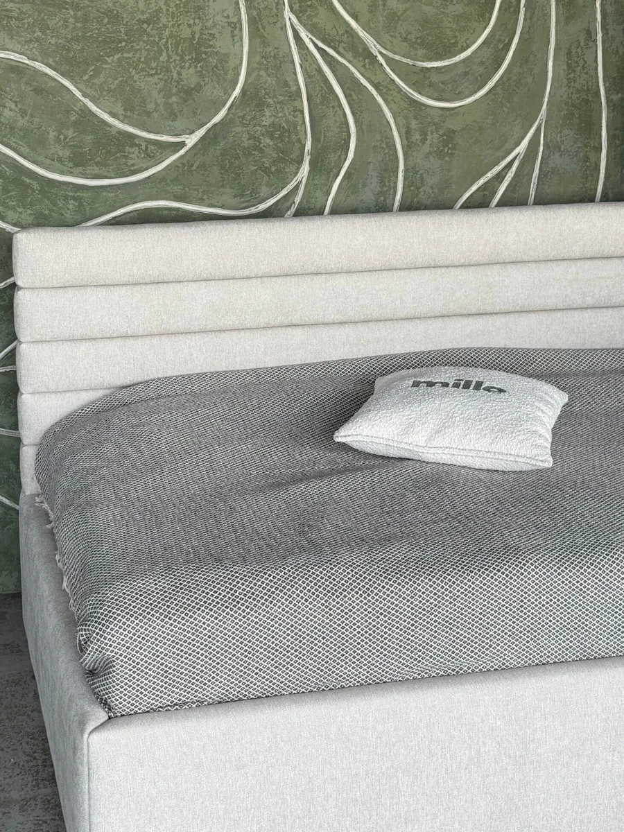 Mira bed in a warm, neutral Riyadh interior