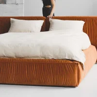 Palermo P11 Genuine Leather Bed view 1