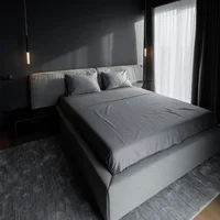 Palermo P65 Contemporary Minimalist Bed view 1