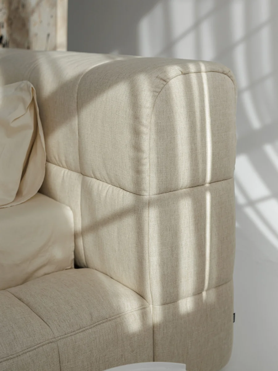 Close-up of Soft K1 upholstery and craftsmanship