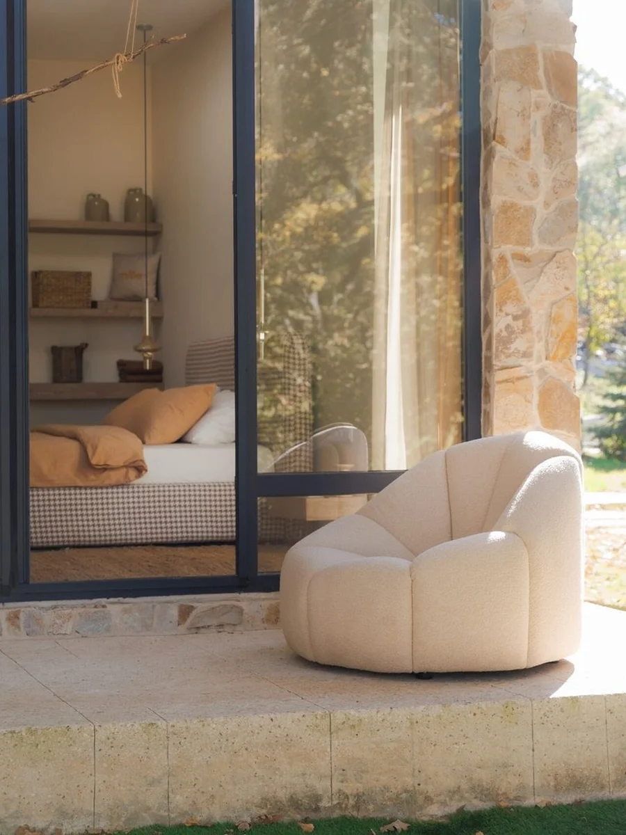 Flora F2 Organic Sculptural Armchair lifestyle