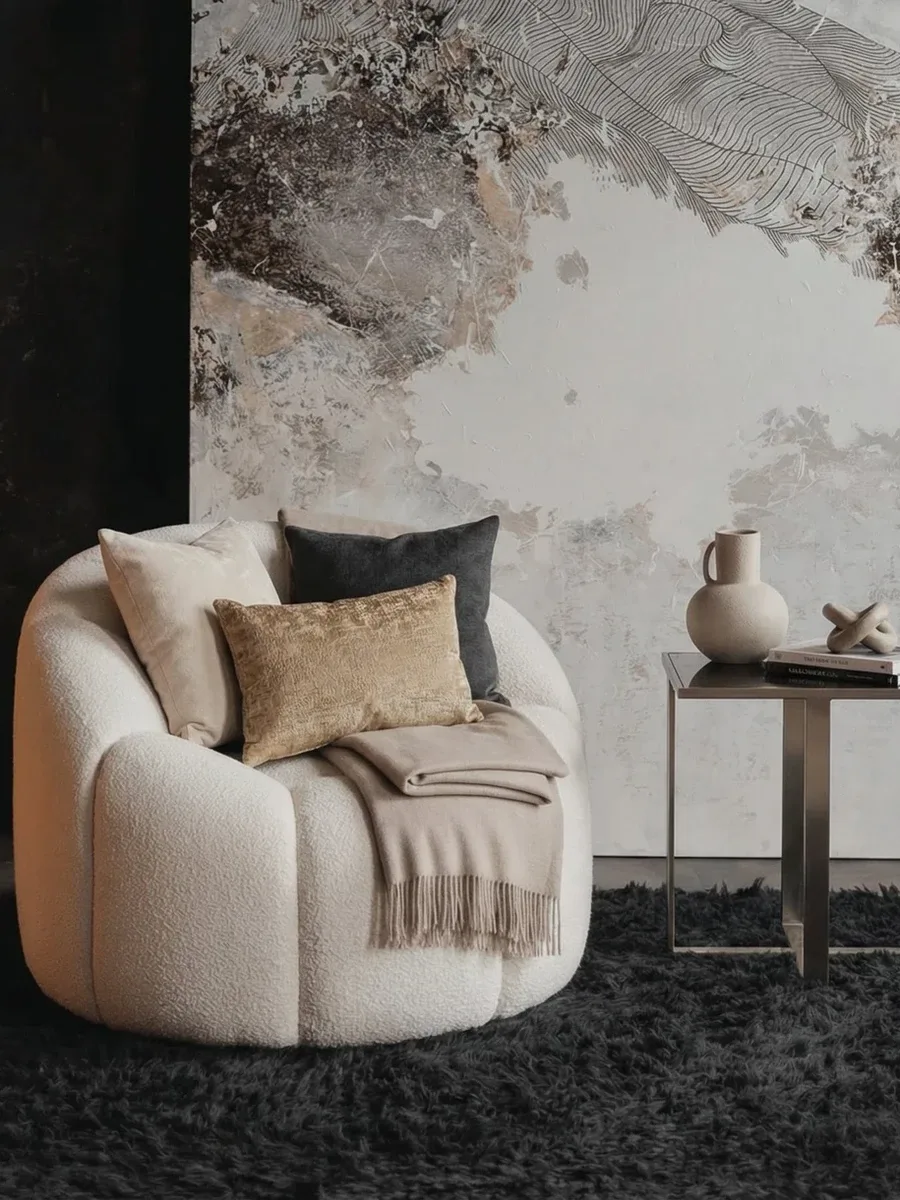 Close-up of Flora F6 upholstery and craftsmanship
