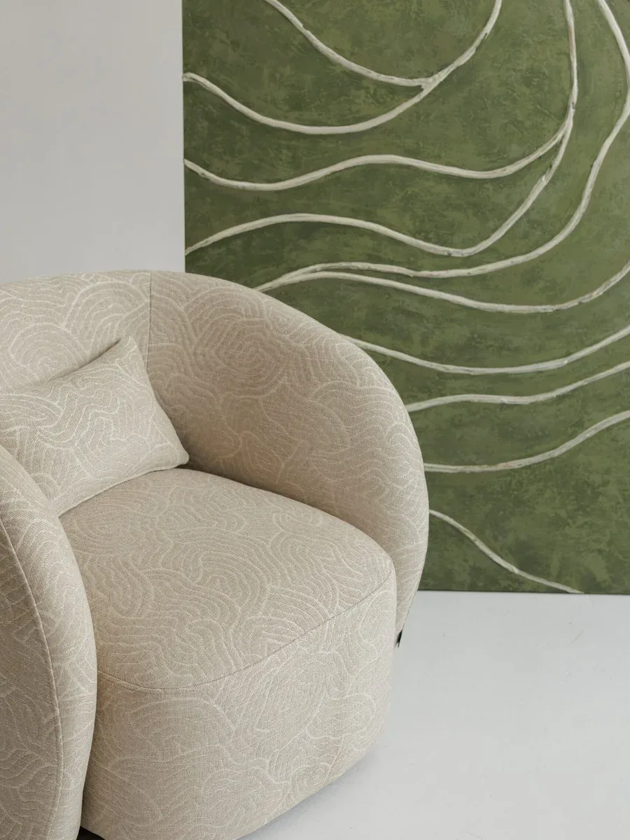 Close-up of Nuba N2 upholstery and craftsmanship