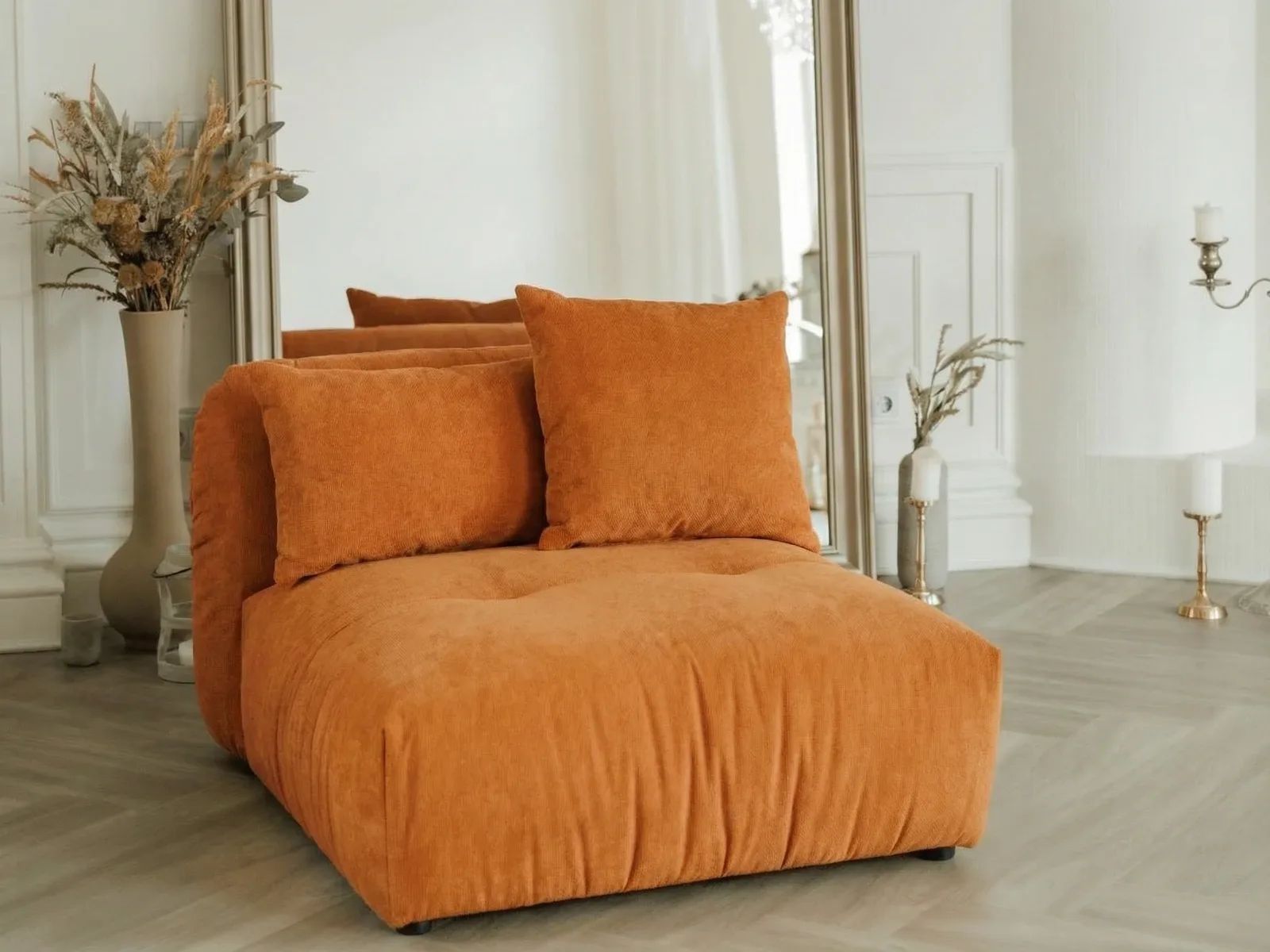 Close-up of Tesa T4 upholstery and craftsmanship