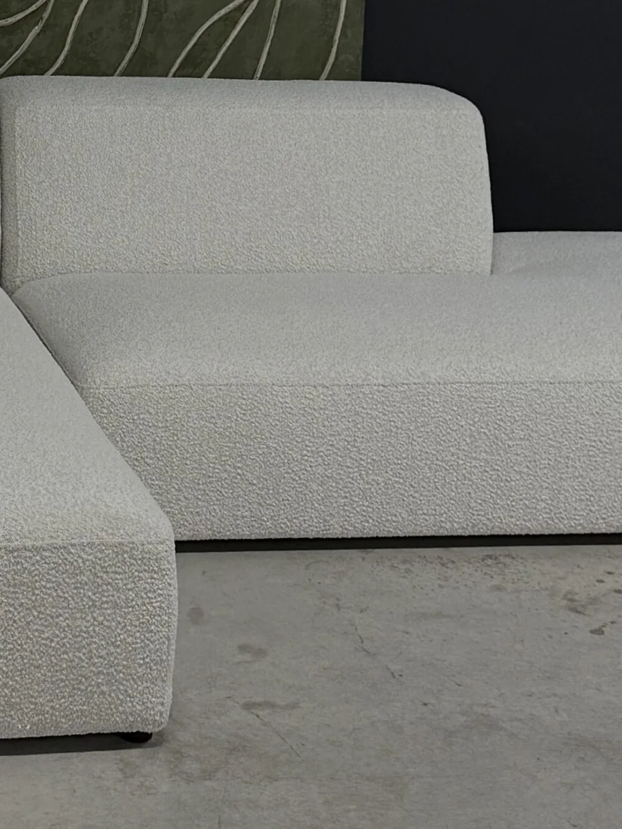 Close-up of Corner Kingston 2 upholstery and craftsmanship