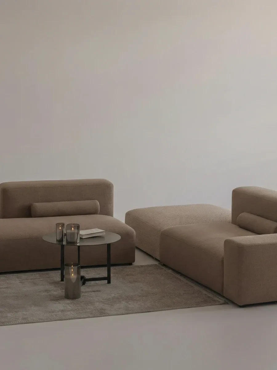 Close-up of Kingston K4 fabric upholstery and stitching