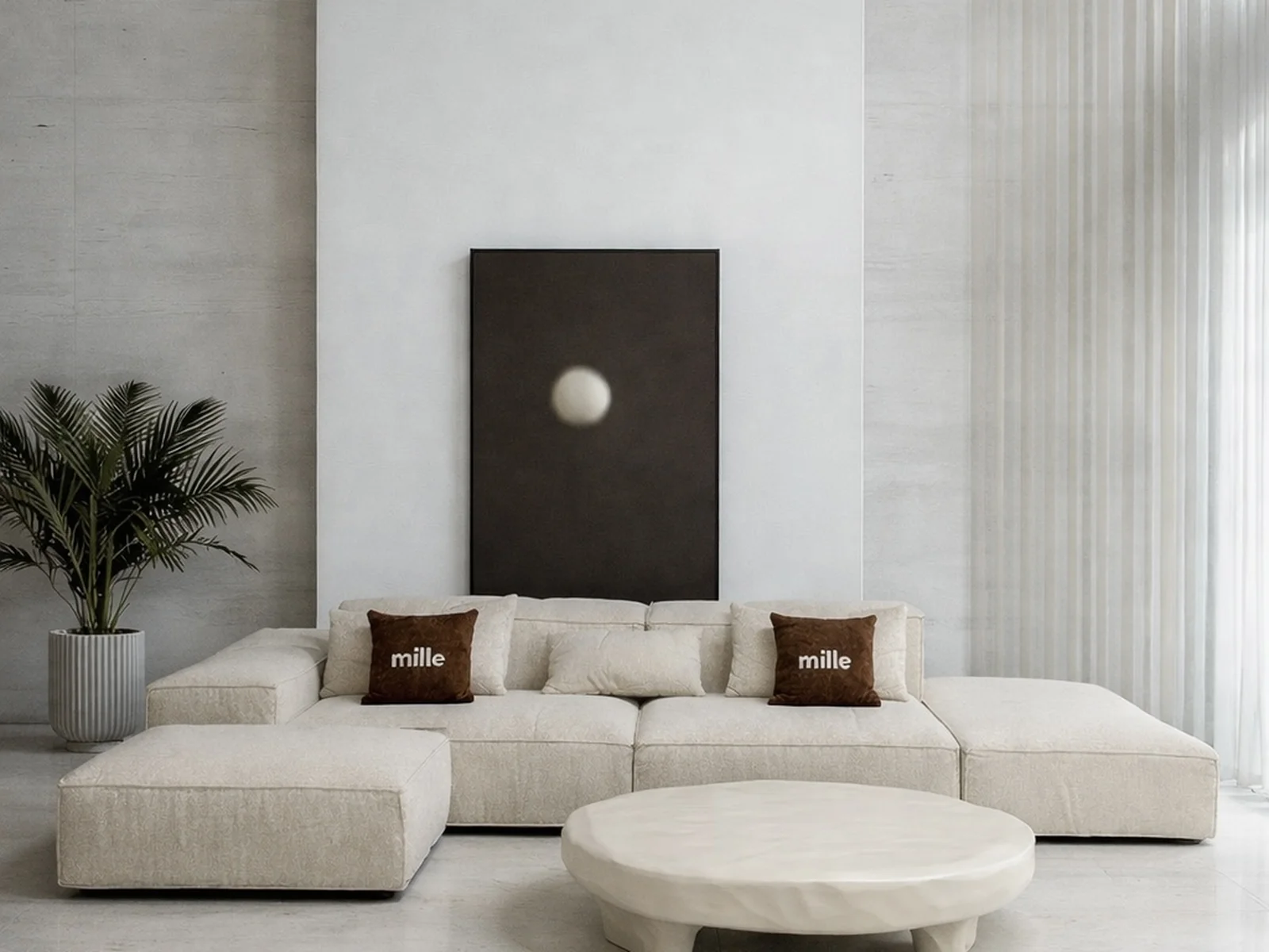 Marla Corner seat depth and cushion