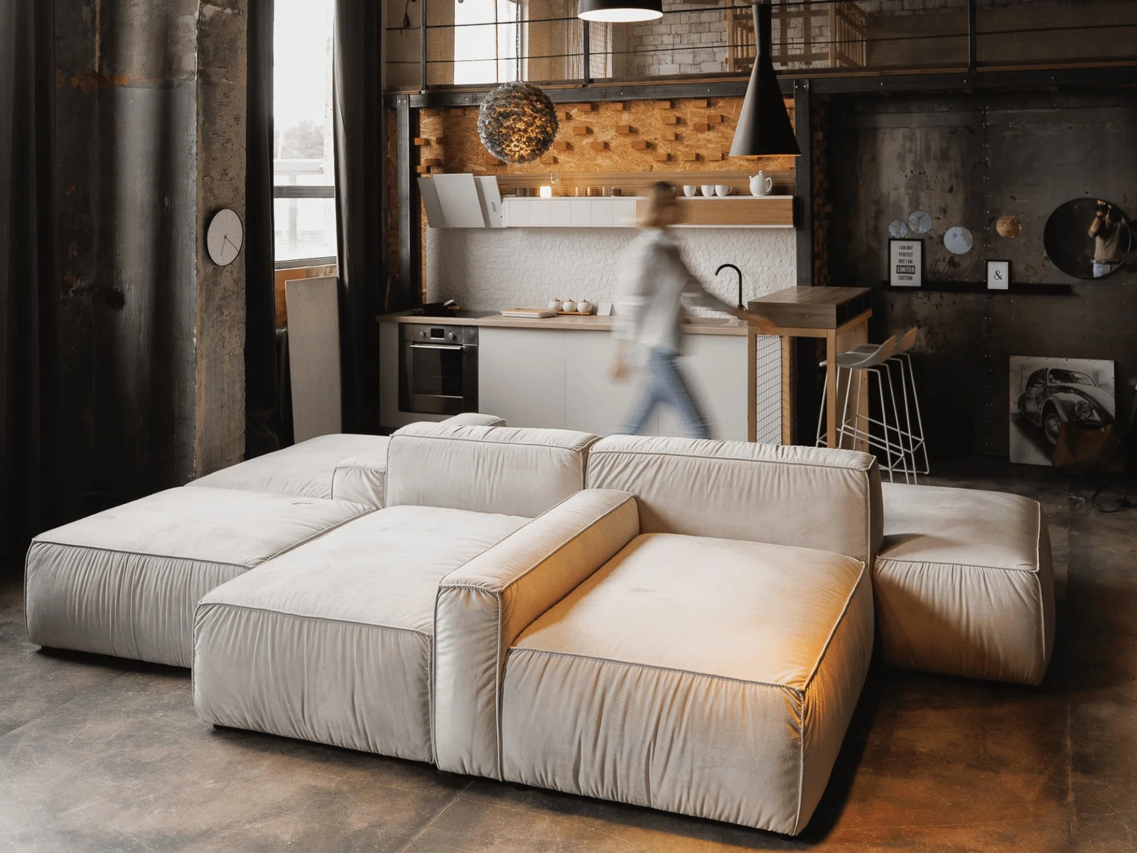 Milano C100 Corner Sofa | Luxury Sectional Furniture Riyadh