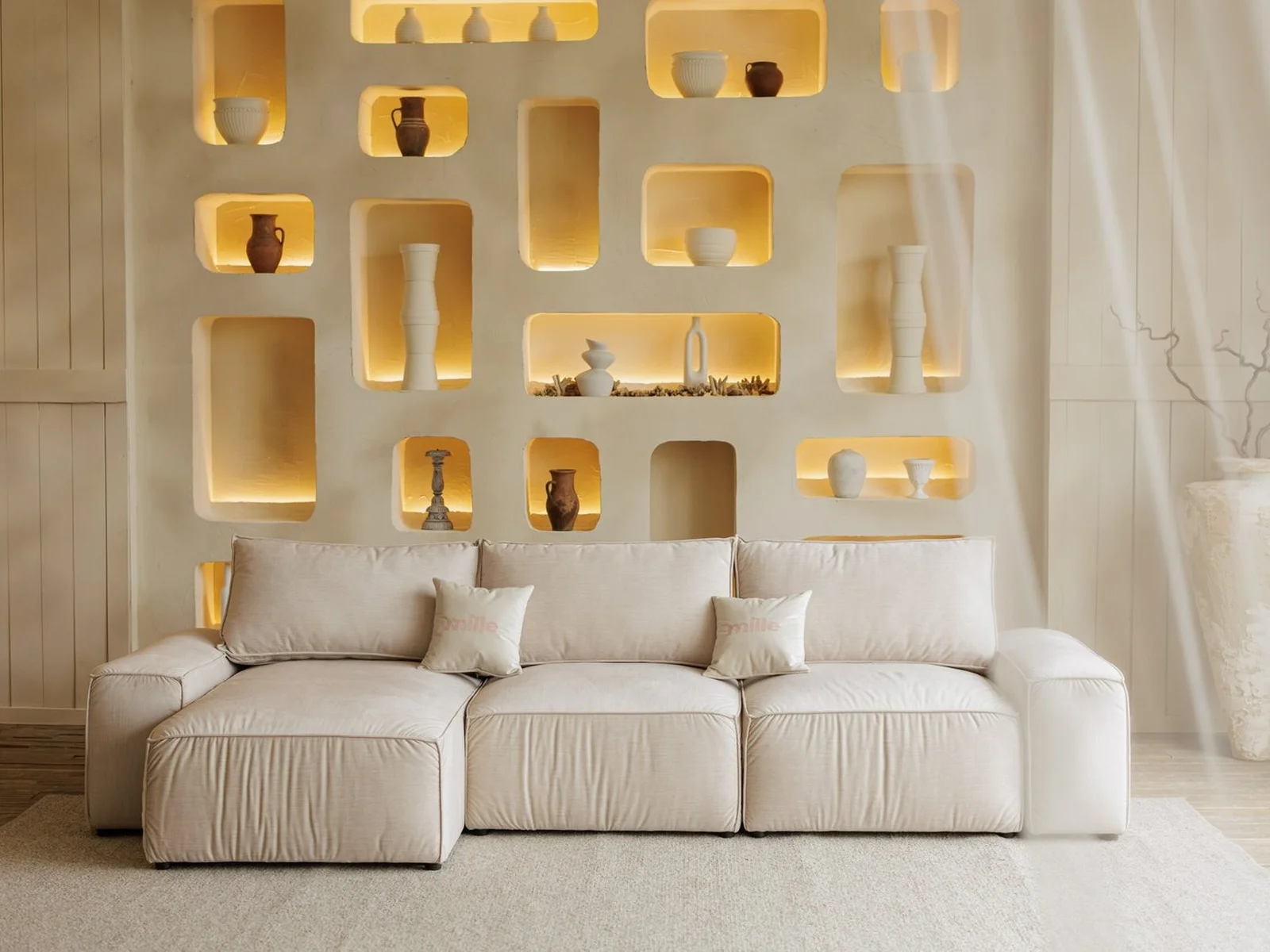 Milano C331 Corner Sofa | Luxury Sectional Furniture Riyadh