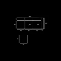 كنبة زاوية Milano C405 | أثاث مقطعي فاخر الرياض عرض 5