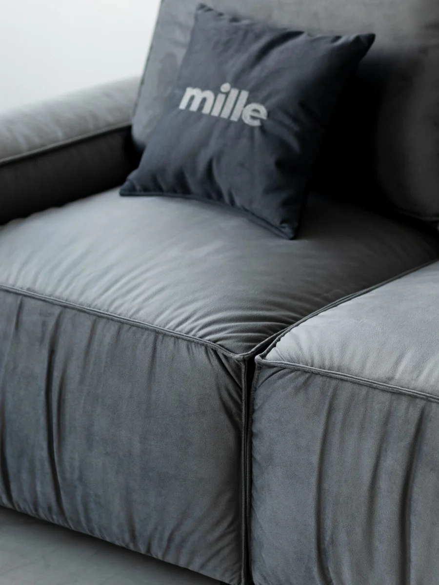 Close-up of Milano M12 upholstery and craftsmanship