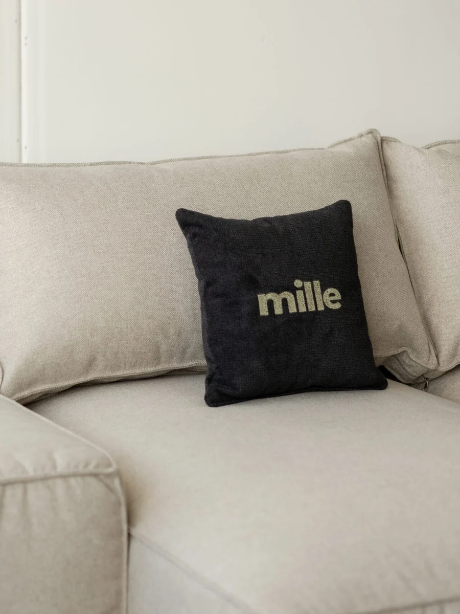 Close-up of Milano M14 upholstery and craftsmanship