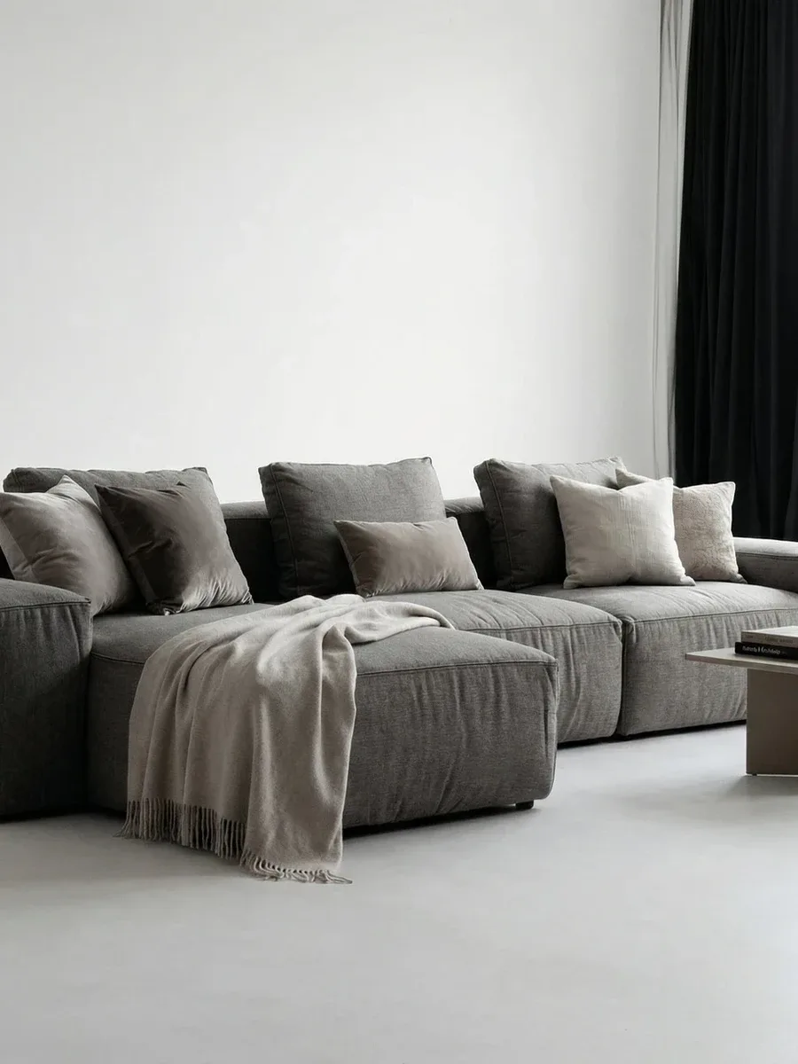 Close-up of Milano M36 fabric upholstery and stitching