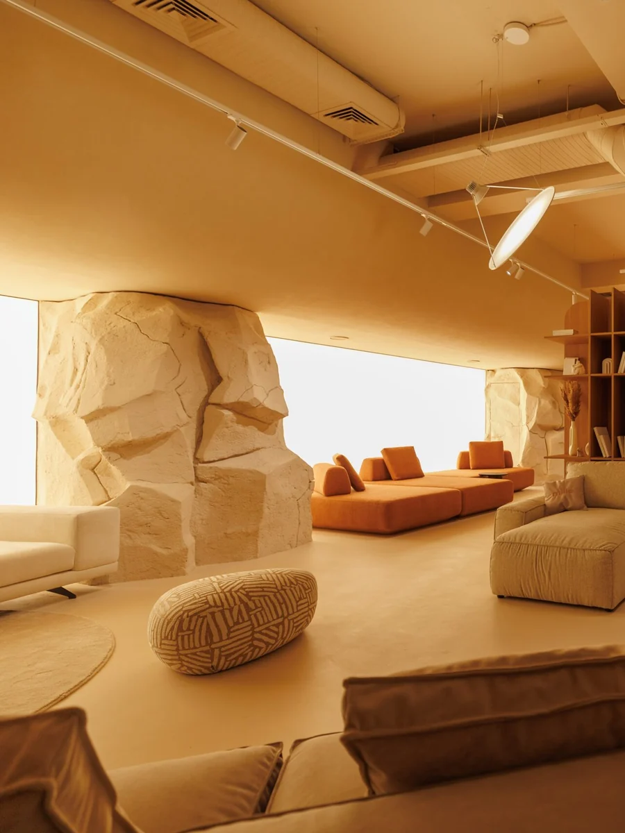 Milano N87 corner sofa in a warm, neutral Riyadh interior