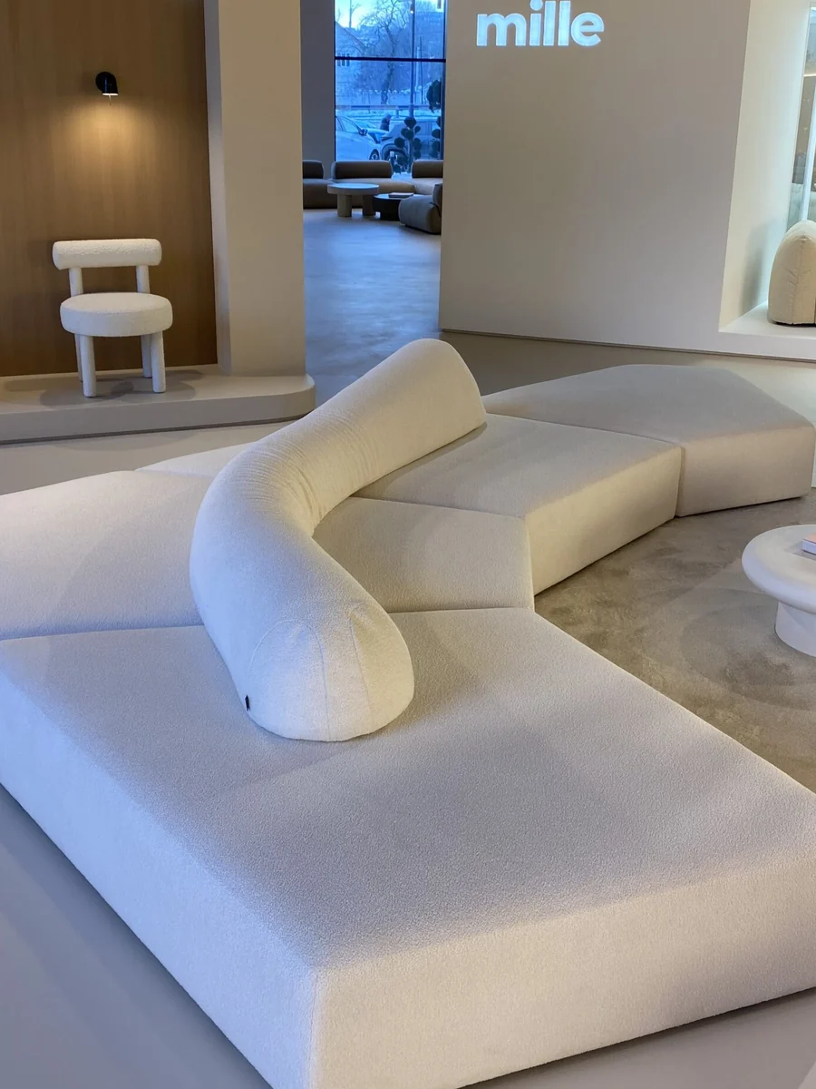 Piero P2 corner sofa in a warm, neutral Riyadh interior