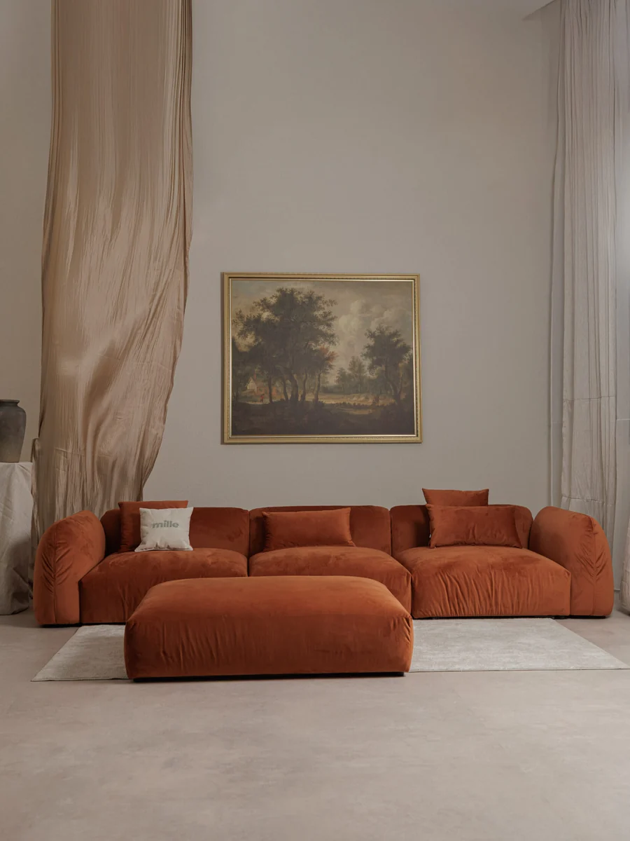 Close-up of Tesa T74 upholstery and craftsmanship