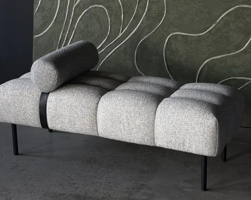 Close-up of Huggo upholstery and craftsmanship