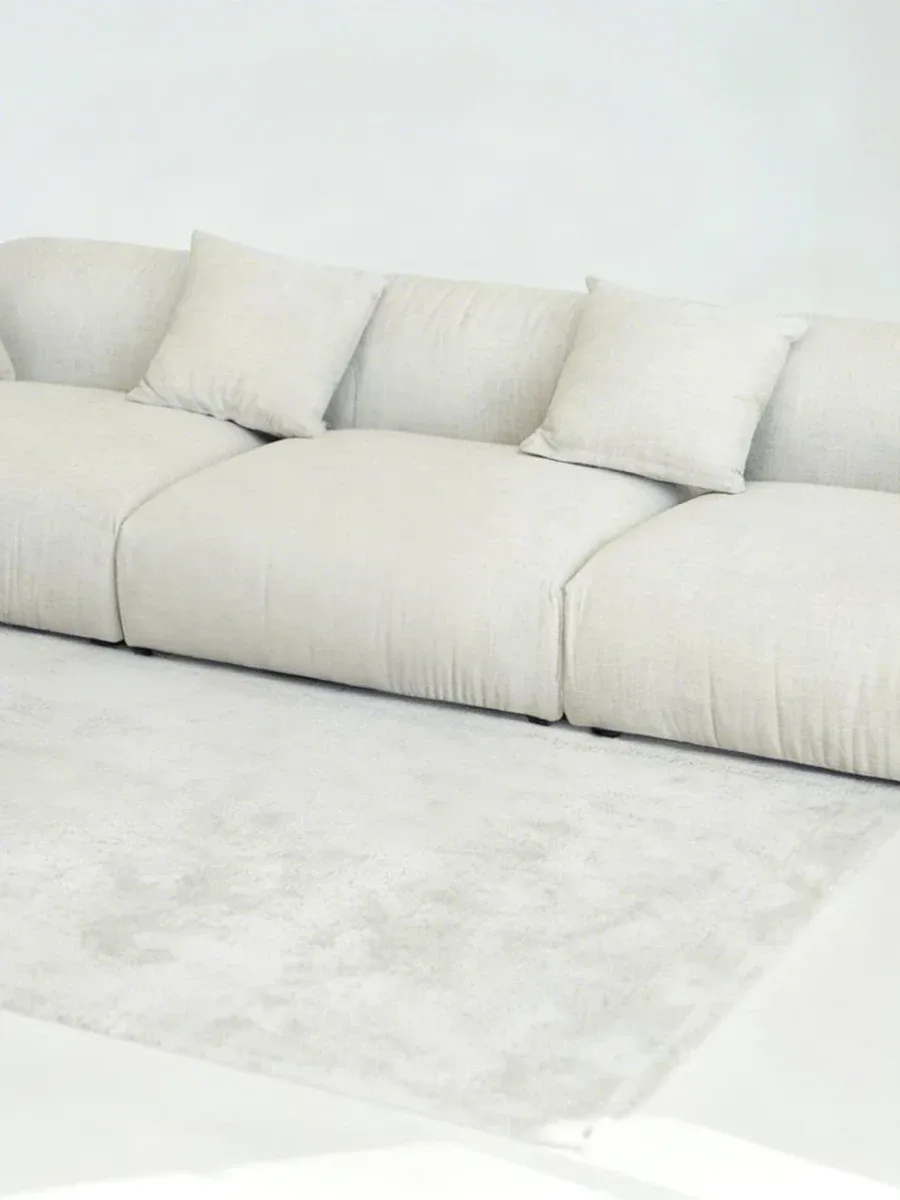 Close-up of Tesa T1 fabric upholstery and stitching
